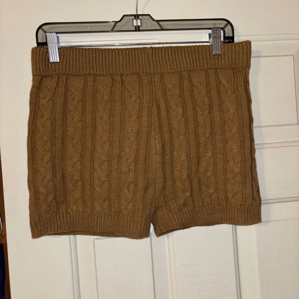 Hera Collection Cable Knit Two-Piece Set - Camel Brown - Picture 3 of 9
